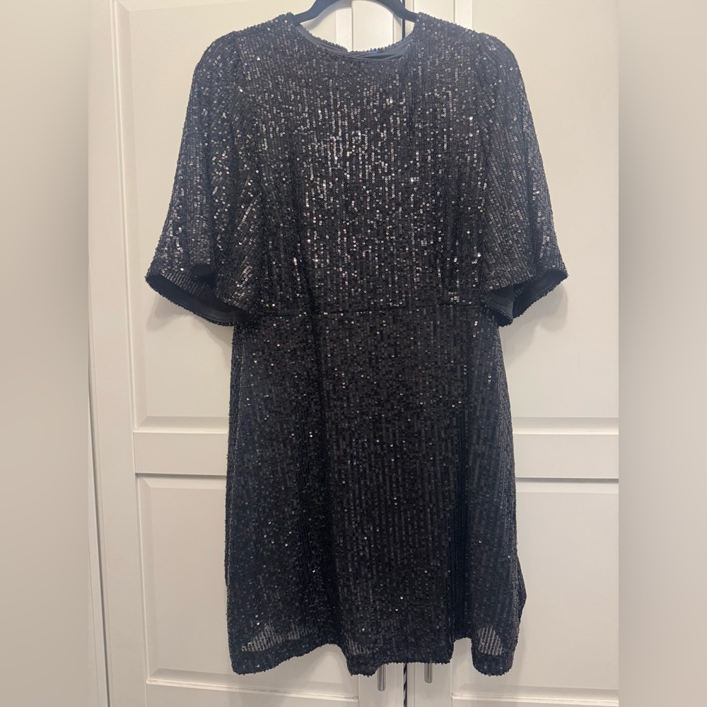 Old Navy Black Sequin Dress